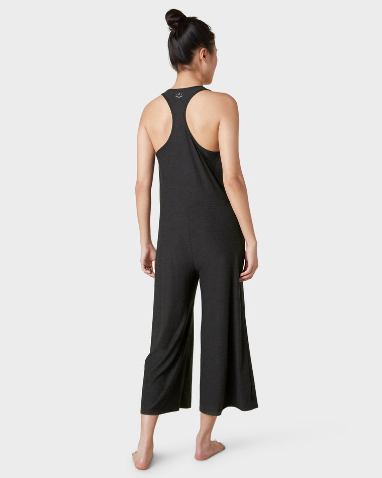 Darkest Night $|& Beyond Yoga Featherweight Hang Loose Jumpsuit - Hanger Side