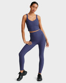 Eternal Blue $|& Beyond Yoga Impulse Ribbed High Waisted Midi Legging - VOF Detail