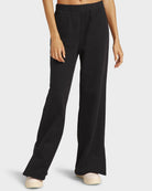 Black $|& Beyond Yoga LuxeFleece Wide Leg Pant - VOF Detail