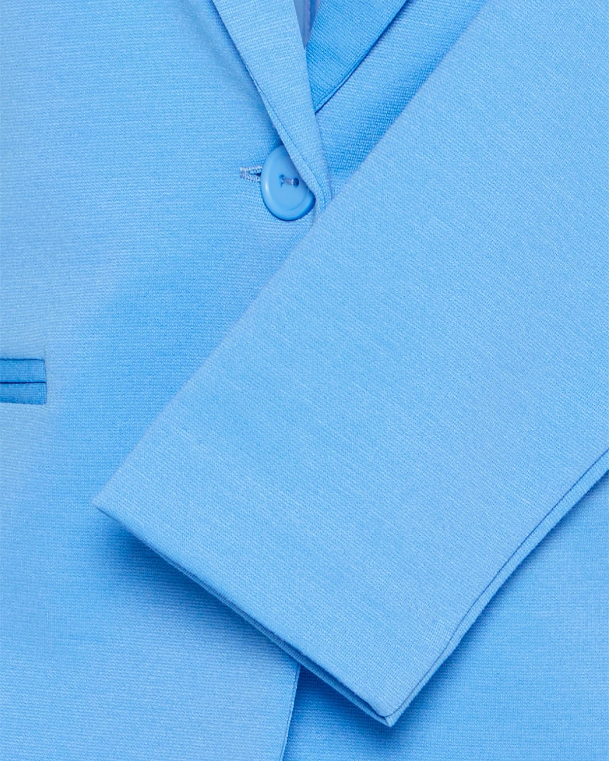 Azure Blue $|& ICHI Kate Knit Blazer - Hanger Back