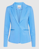 Azure Blue $|& ICHI Kate Knit Blazer - VOF Detail
