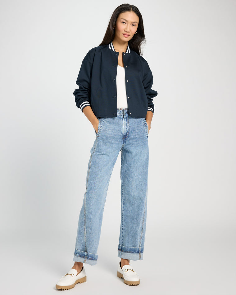 Total Eclipse $|& ICHI Kate Bomber Jacket - UGC On Fig