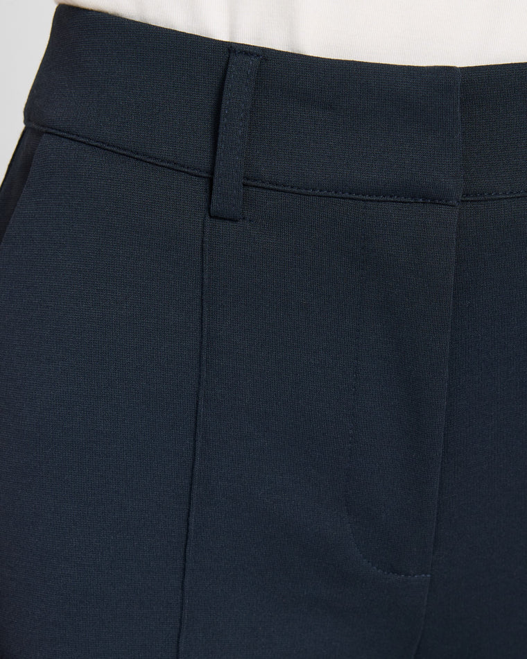 Total Eclipse Navy $|& ICHI Kate Wide Leg Trouser - SOF Full Front