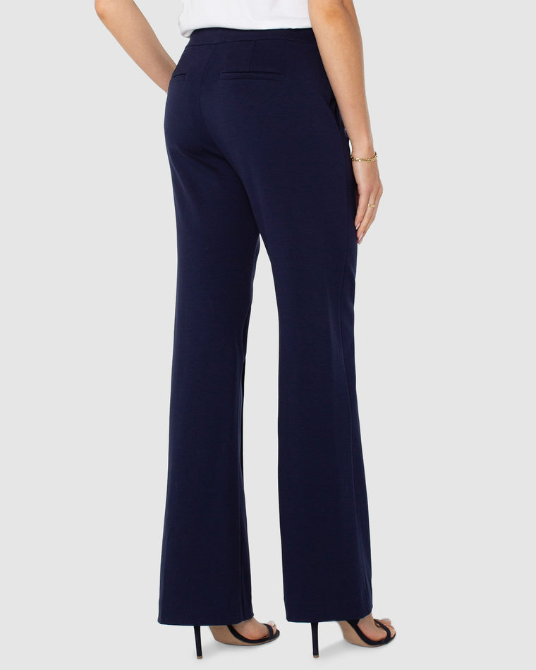 Cadet Blue $|& Liverpool Pull-On Wide Leg Trouser - Hanger Side