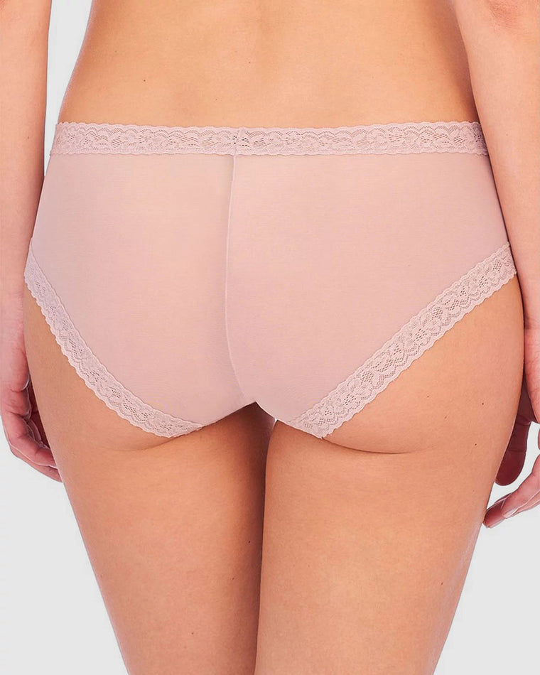 Rose Beige $|& Natori Escape Girl Brief 3 Pack - Hanger Side