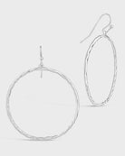 Silver $|& Sterling Forever Circle Dangle Earrings - VOF Detail