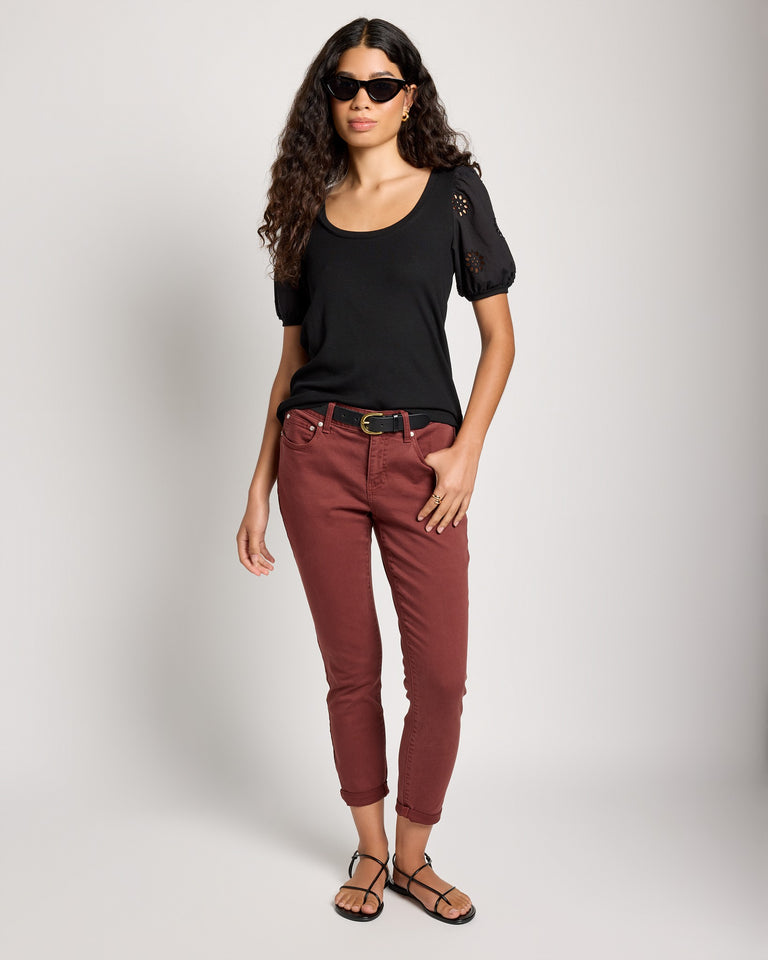 Cyndi Cuffed Ankle Skinny Jeans