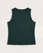 Hunter Green $|& SEAS Boat Neck Tank - Hanger Detail