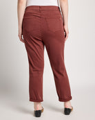 Mahogany $|& SEAS Cyndi Cuffed Ankle Skinny Jeans - SOF Back