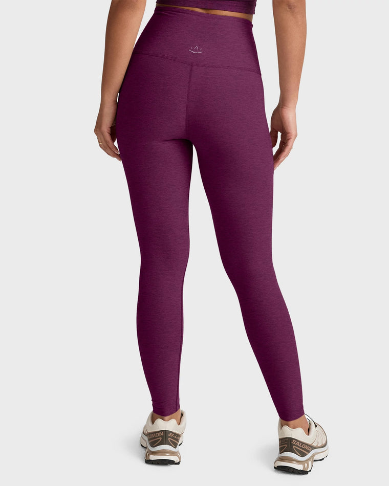 Aubergine Beet $|& Beyond Yoga Spacedye Caught In The Midi High Waisted Legging - Hanger Side