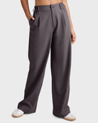 Soft Umber $|& Beyond Yoga Status Wide Leg Trousers - VOF Detail