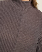 Mocha $|& Chris & Carol Turtleneck Sweater - SOF Full Front