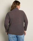 Mocha $|& Chris & Carol Turtleneck Sweater - SOF Back