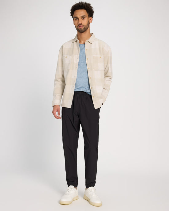 Oatmilk Linen Plaid $|& Glyder Trek Shirt - UGC On Fig