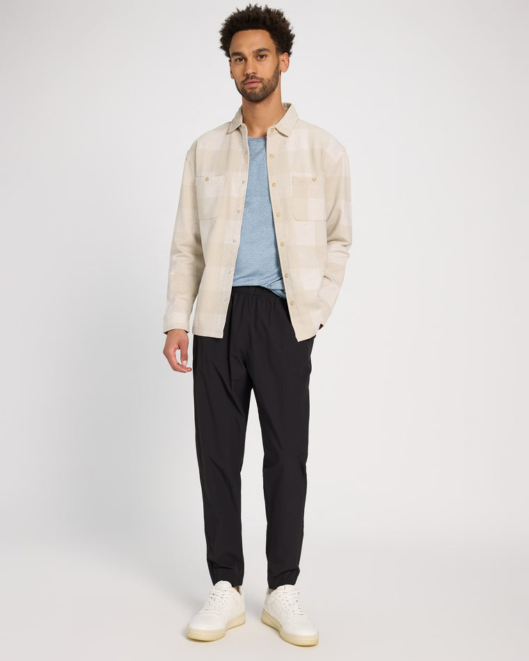 Oatmilk Linen Plaid $|& Glyder Trek Shirt - UGC On Fig