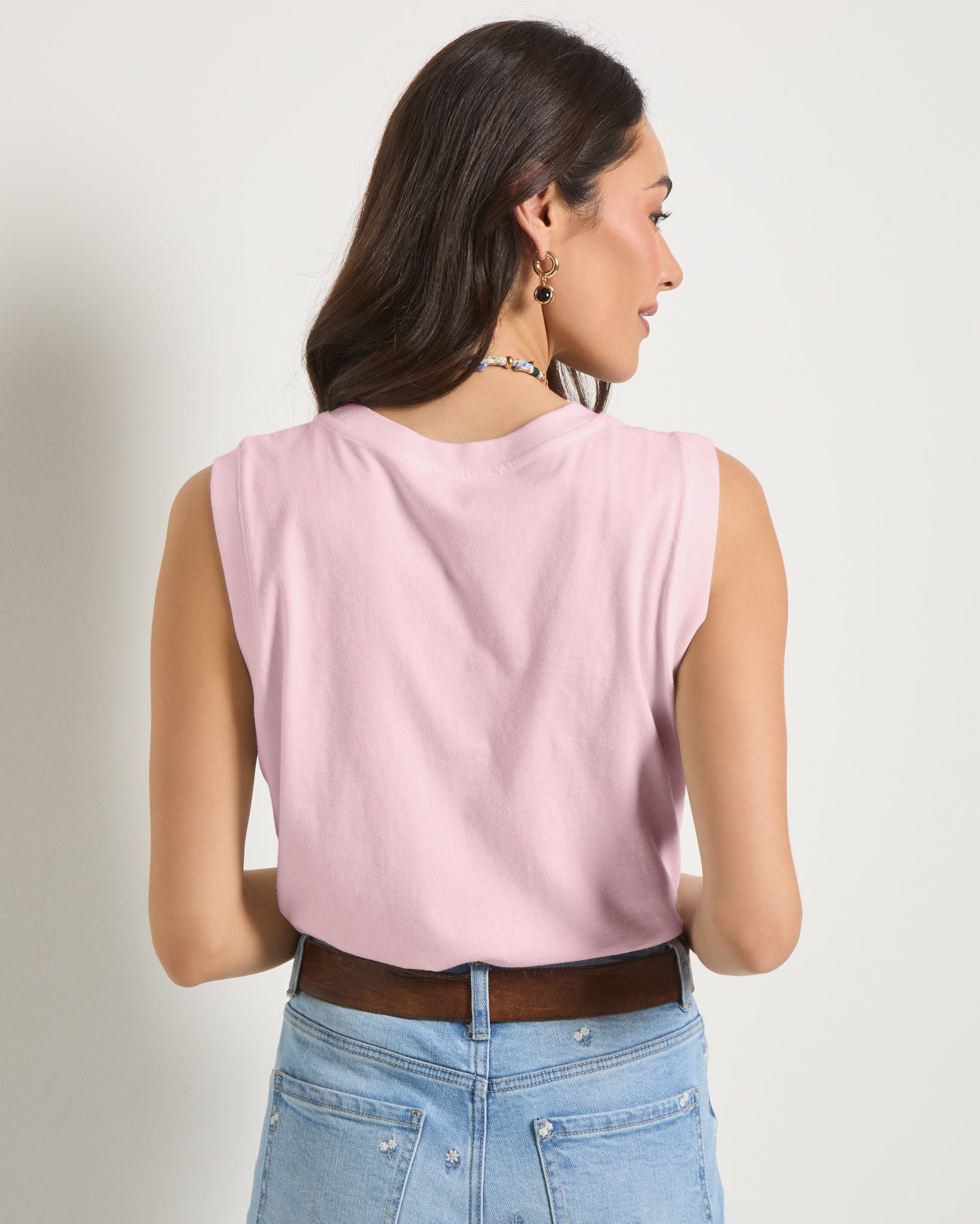 Tea Rose $|& SEAS Sunrise Tank - SOF Back