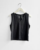 Heather Charcoal $|& Interval FlowHeather Breeze Escape Tank - Hanger Detail