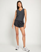 Heather Charcoal $|& Interval FlowHeather Breeze Escape Tank - UGC On Fig