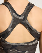 Grey Camo $|& Interval FlowHeather Sculpt Camo Stride Tank - SOF Full Front