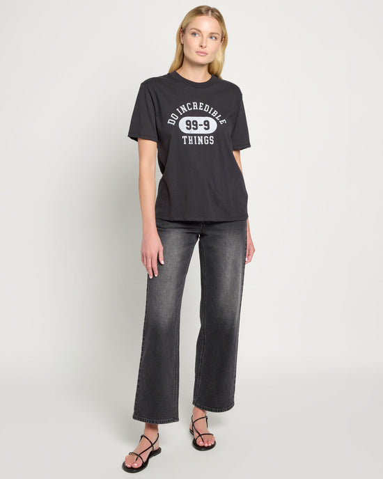 Faded Black $|& SEAS Do Incredible Things Tides Graphic Tee - UGC On Fig