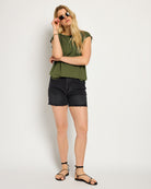 Olive Branch $|& SEAS Brentwood Boat Neck Top - UGC On Fig