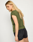 Olive Branch $|& SEAS Brentwood Boat Neck Top - SOF Back