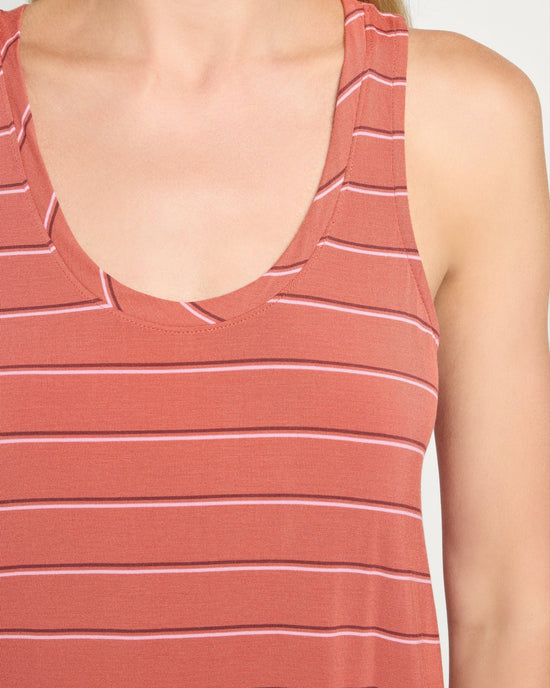 Burlwood Stripe $|& SEAS Surfside Stripe Scoop Tank - SOF Full Front
