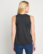 Black $|& Interval Strong Enough Grace Muscle Tank - SOF Back