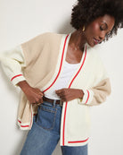 Birch $|& SEAS Solstice Sun Colorblocked Cardigan - VOF Front