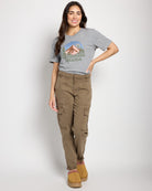 Heather Grey $|& Herizon Mountain Mama Easy Day Tee - UGC On Fig