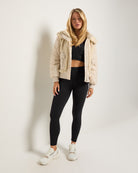 Cream $|& Interval Game Day Sherpa Jacket - UGC On Fig