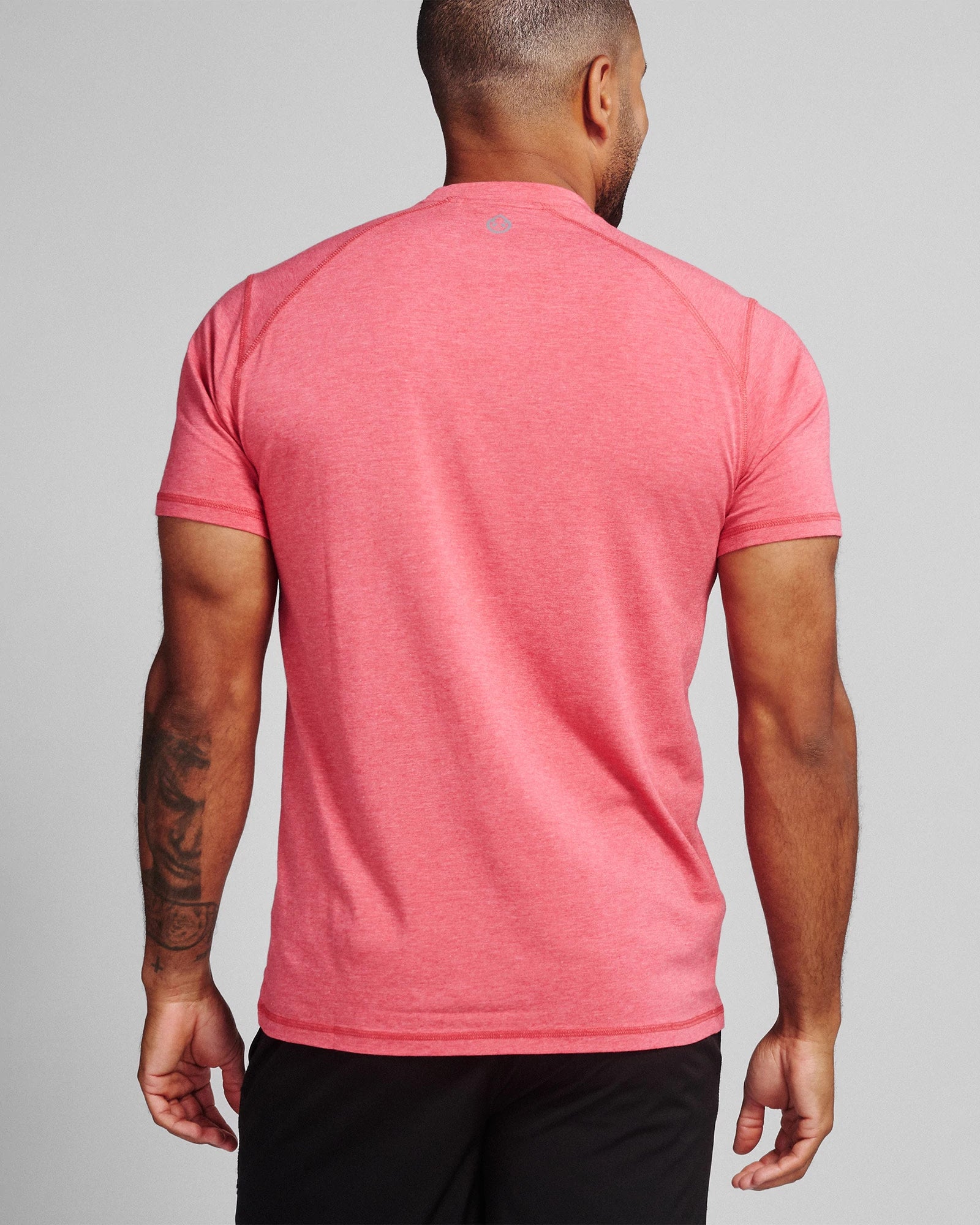 Racing Red Heather $|& Tasc Carrollton Tee - Hanger Side