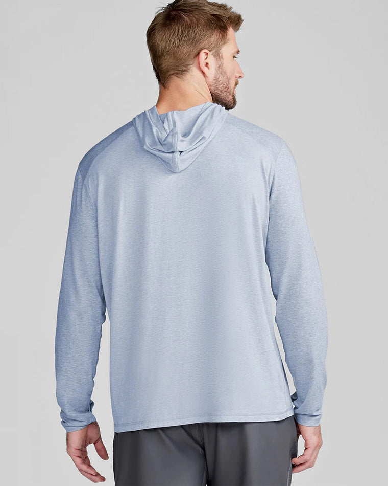 Cloud Heather $|& Tasc Carrollton Lightweight Hoodie - Hanger Side