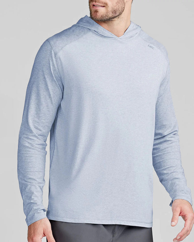 Cloud Heather $|& Tasc Carrollton Lightweight Hoodie - VOF Detail