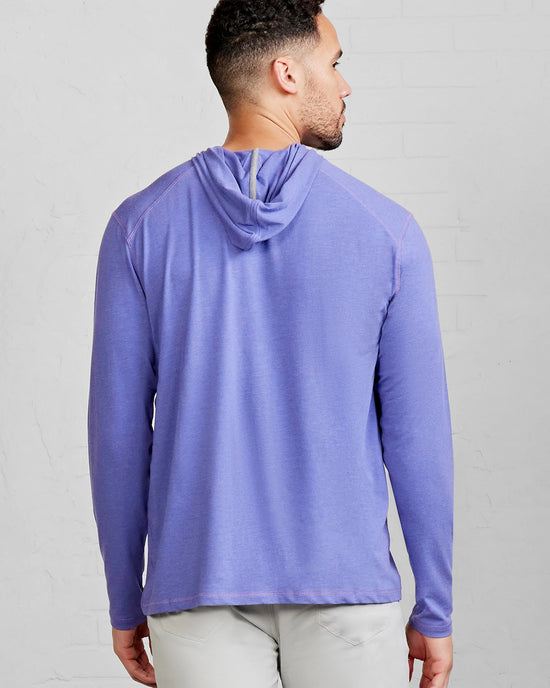 Nebula Heather $|& Tasc Carrollton Lightweight Hoodie - Hanger Side