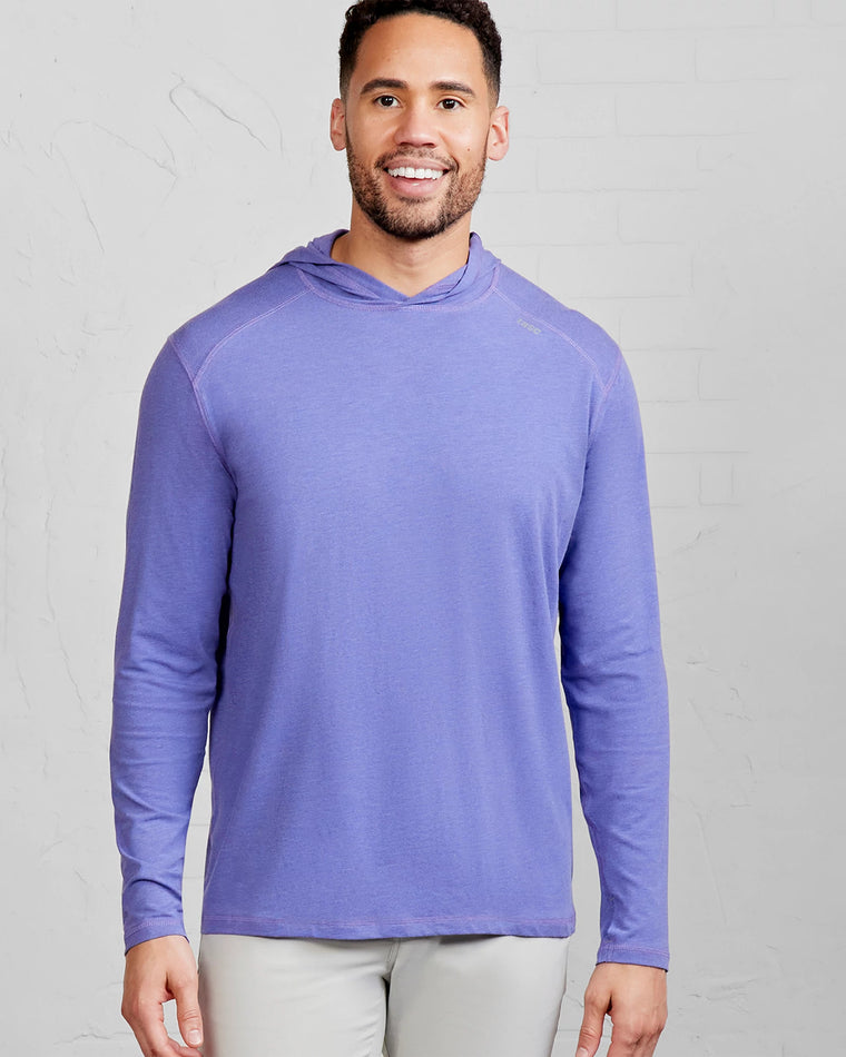 Nebula Heather $|& Tasc Carrollton Lightweight Hoodie - VOF Detail