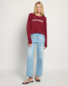 Cabernet $|& SEAS Cozytober Graphic Pullover - UGC On Fig