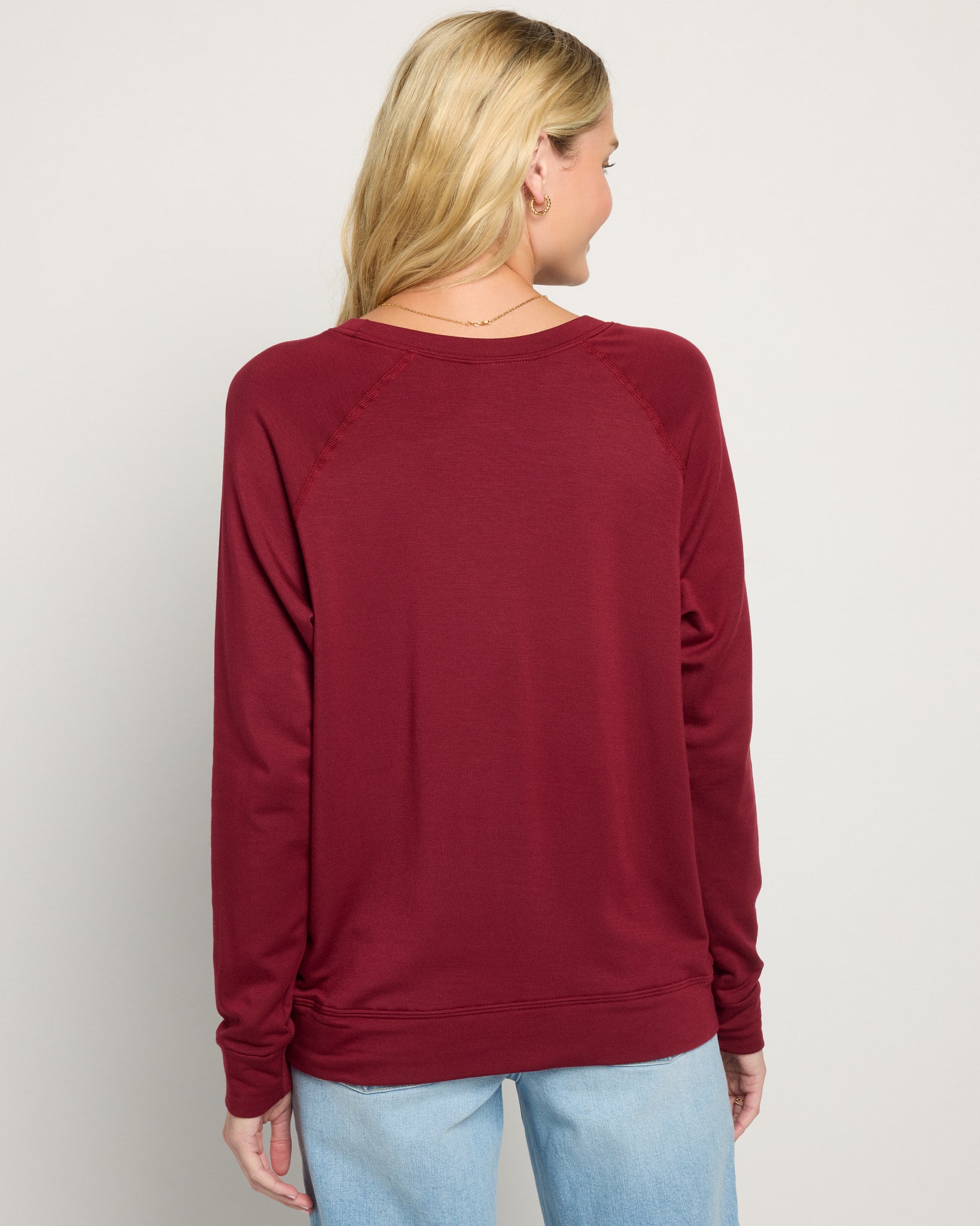 Cabernet $|& SEAS Cozytober Graphic Pullover - SOF Back