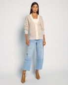 Cream $|& SEAS Gemini V-Neck Cardigan - UGC On Fig
