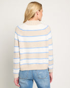 Cream $|& Herizon Glory Days Mock Neck Sweater - SOF Back