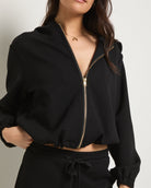 Black $|& Interval Stride Hoodie - VOF Front