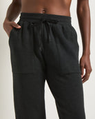 Black $|& Interval Half Time Jogger - SOF Full Front