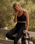 Black $|& Interval CloudLight Sprint Legging - SOF Side