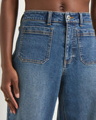 Storm $|& SEAS Caroline Cropped Wide Leg Jean - SOF Full Front