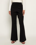Black $|& Citrus Naya Pull-On Flare Trouser - SOF Front