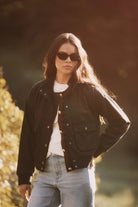 Black $|& SEAS Hideaway Bomber Jacket - SOF Side