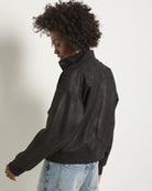 Black $|& SEAS Hideaway Bomber Jacket - SOF Back