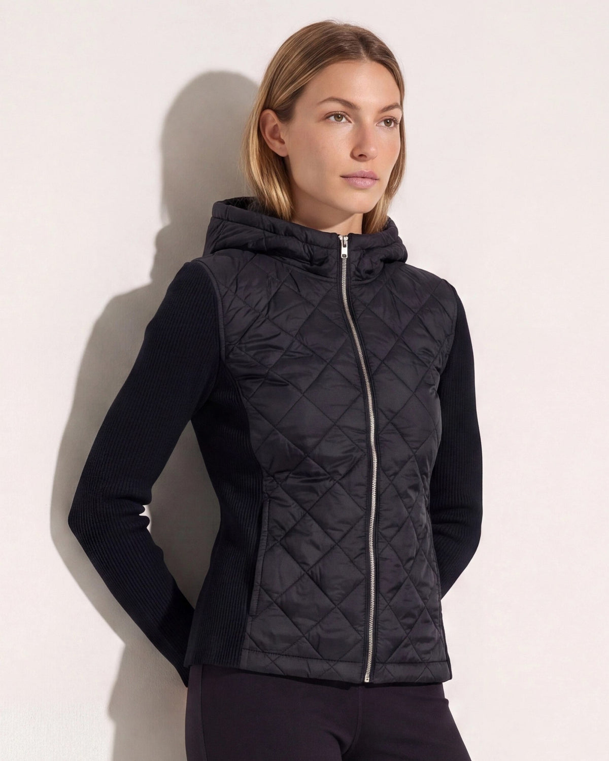 Black $|& Herizon Valley Mixed Media Jacket - UGC On Fig