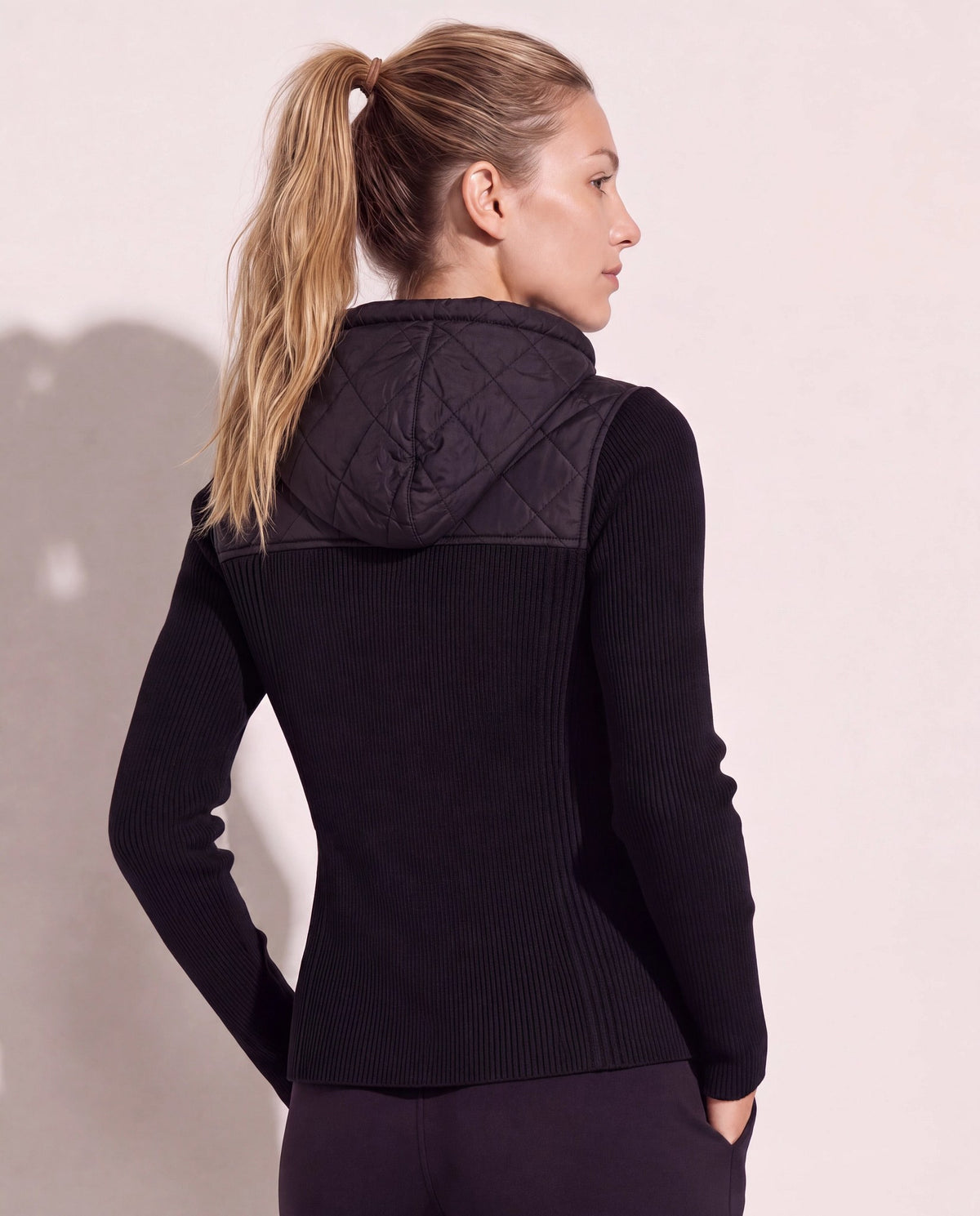 Black $|& Herizon Valley Mixed Media Jacket - SOF Side