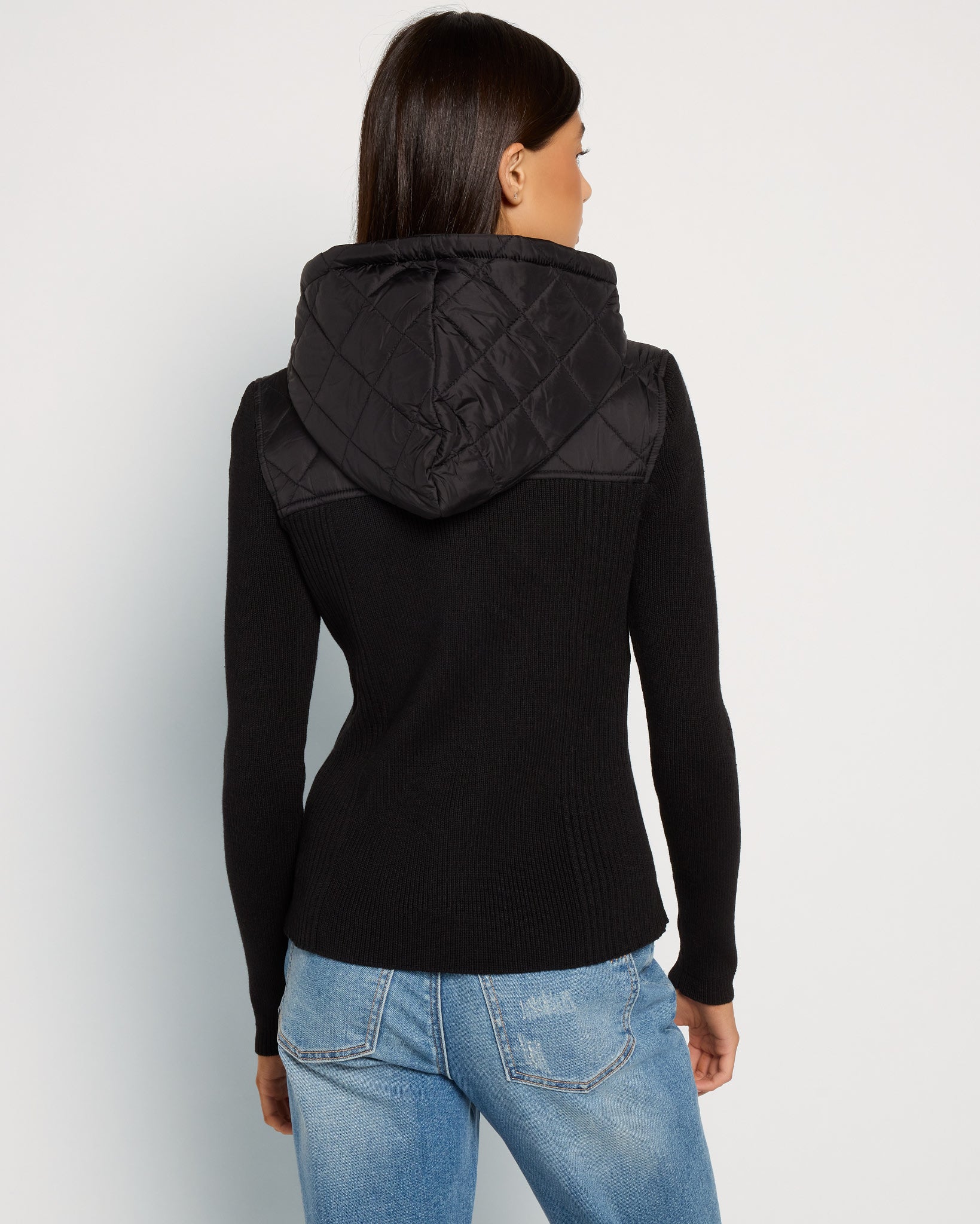 Black $|& Herizon Valley Mixed Media Jacket - SOF Back